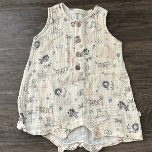 Elegant baby zoo animal onesie